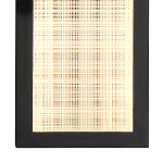 Светодиодное прямоугольное бра из металла черного цвета Lattice Lux варинант исполнения - 8 | Loft Concept в Грозном