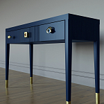 Дизайнерский Письменный стол Elsa Dreams Blue с тремя ящиками варинант исполнения - 2 | Loft Concept в Грозном