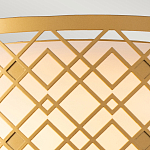 Потолочный светильник золотого цвета с каркасом в виде геометрических ромбов Elstead Lighting варинант исполнения - 5 | Loft Concept в Грозном