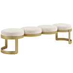 Дизайнерская Банкетка Leola латунь  варинант исполнения - 1 | Loft Concept в Грозном