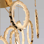 Потолочный светильник светодиодный с золотистым каркасом Ring of Fire варинант исполнения - 3 | Loft Concept в Грозном