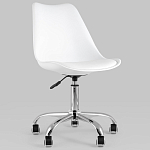Офисный стул на металлическом основании EGGERY White варинант исполнения - 2 | Loft Concept в Грозном