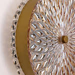 Бра с плафоном из рельефного стекла Peony Glass Bronze  варинант исполнения - 3 | Loft Concept в Грозном