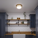 Потолочный светильник с белым матовым стеклянным плафоном в форме перевернутого конуса Hinkley варинант исполнения - 4 | Loft Concept в Грозном