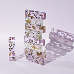 Подставка для телефона из эпоксидной смолы с цветами розовая Epoxy Flowers Phone Stand Pink варинант исполнения - 4 | Loft Concept в Грозном