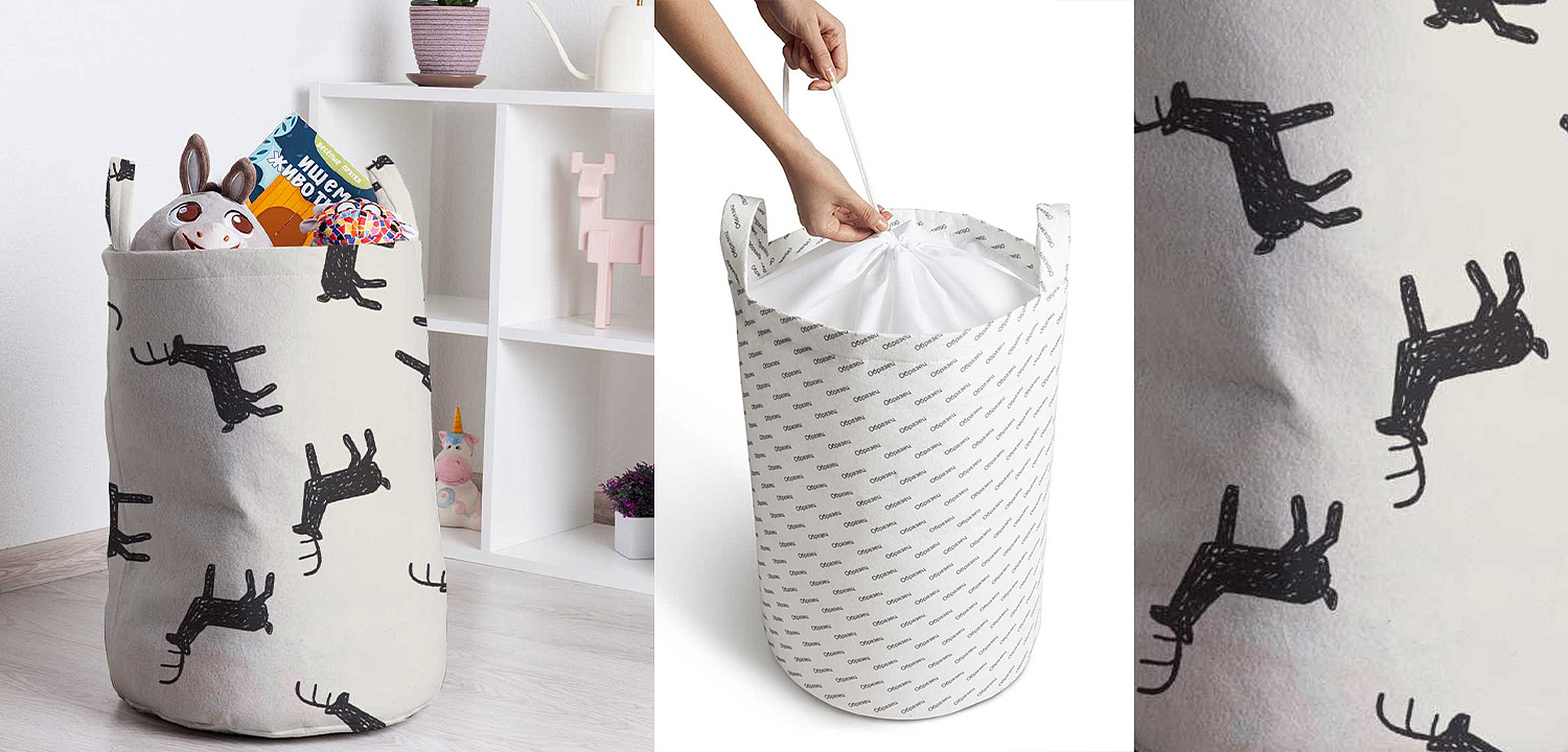 Корзина Deer Pattern Basket Корзина Deer Pattern Basket - Loft-Concept в Грозном