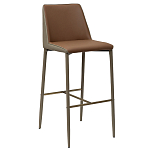 Стул барный с терракотовой обивкой из экокожи Spectacular High Chair варинант исполнения - 1 | Loft Concept в Грозном