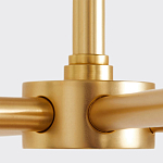 Люстра золотая с белыми тканевыми абажурами Coolness варинант исполнения - 3 | Loft Concept в Грозном