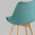 Стул с основой из пластика и мягким сиденьем Arvika Azure варинант исполнения - 6 | Loft Concept в Грозном