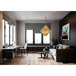 Люстра с каскадом из разноцветных круглых подвесов Key Lustar варинант исполнения - 2 | Loft Concept в Грозном