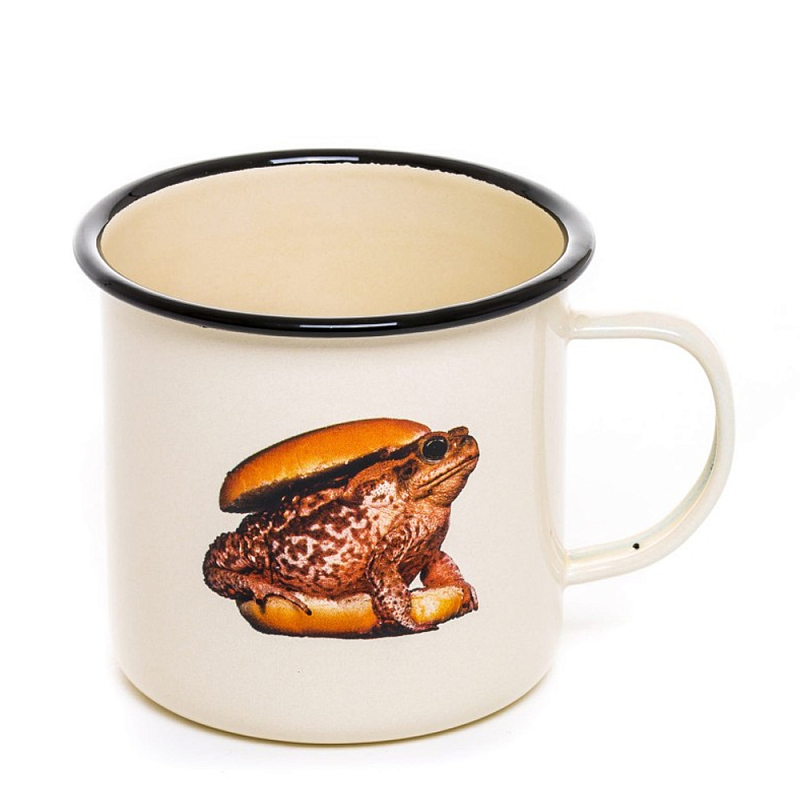 Кружка Seletti Toad Бежевый Коричневый в Грозном | Loft Concept 
