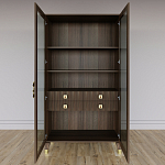 Дизайнерский шкаф витрина Elsa Dreams Walnut с 4-мя ящиками варинант исполнения - 6 | Loft Concept в Грозном