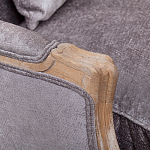 Кресло Ava Classical Armchair brown and grey velour варинант исполнения - 4 | Loft Concept в Грозном