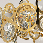 Люстра подвесная из золотых колец 57 см Golden Circles варинант исполнения - 6 | Loft Concept в Грозном