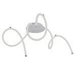 Люстра белого цвета с тремя изогнутыми светодиоидными плафонами Luke Lampco Tracer Lamp варинант исполнения - 1 | Loft Concept в Грозном