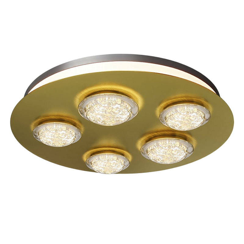 Потолочный светильник Pharao 3000К 56Вт Латунь Черный в Грозном | Loft Concept 