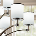 Люстра с белыми стеклянными плафонами в форме цилиндра Feiss варинант исполнения - 10 | Loft Concept в Грозном