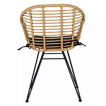 Стул с ротанговым плетением Wicker Half Chair с подлокотниками варинант исполнения - 2 | Loft Concept в Грозном