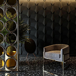 Гипсовая 3D Панель BATOID варинант исполнения - 1 | Loft Concept в Грозном