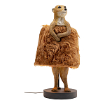 Настольная лампа Цурикат плафон из меха варинант исполнения - 1 | Loft Concept в Грозном