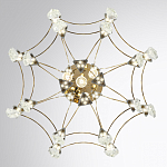 Люстра подвесная из металла с хрустальными подвесками прозрачного цвета Quasar 41 варинант исполнения - 4 | Loft Concept в Грозном