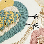 Чехол на подушку с кисточками и вышивкой птиц Ethnic mix Birds Rect варинант исполнения - 3 | Loft Concept в Грозном