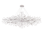 Люстра круглая подвесная с декором в виде ветвей и прозрачных подвесок из стекла в форме капель Droplet Chandelier варинант исполнения - 2 | Loft Concept в Грозном