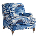 Кресло Trumann Club Chair Blue Landscape синий пейзаж варинант исполнения - 1 | Loft Concept в Грозном