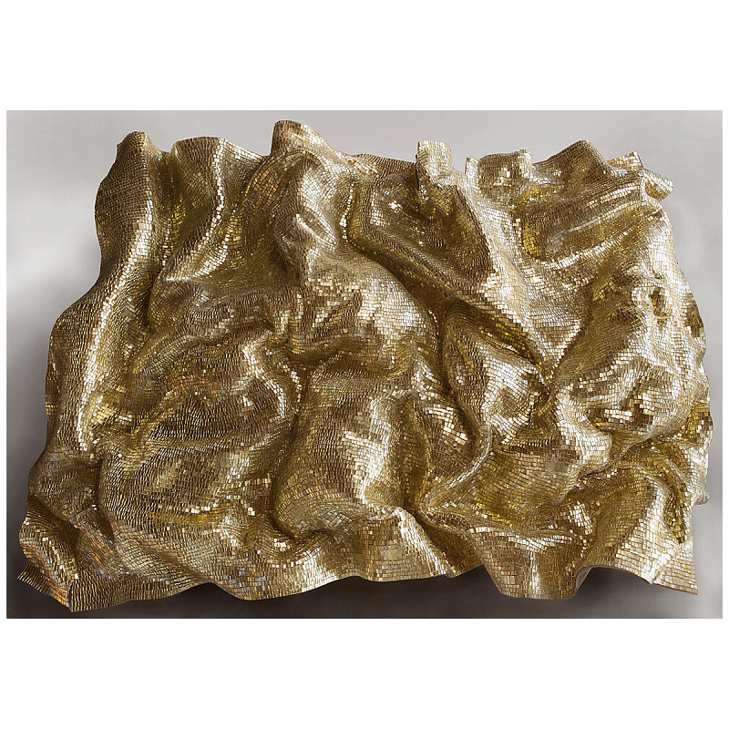 Панно «Golden Flow» Золотой в Грозном | Loft Concept 