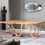 Обеденный стол прямоугольный с фигурными ножками G-table варинант исполнения - 2 | Loft Concept в Грозном