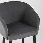 Мягкое кресло на металлических ножках Shaggy Dark Grey варинант исполнения - 5 | Loft Concept в Грозном