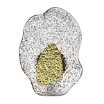 Бра с рельефным волнообразным стеклянным плафоном и вставкой из мрамора Liquid Stone варинант исполнения - 1 | Loft Concept в Грозном