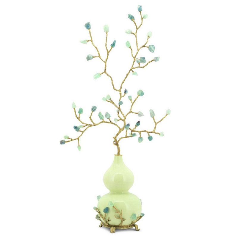 Статуэтка Stand Krizia Flowers Зеленый Золотой Статуэтка Stand Krizia Flowers Зеленый Золотой в Грозном | Loft Concept