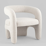 Кресло дизайнерское для лаунж зоны жемчужного цвета Pearl Lounge варинант исполнения - 1 | Loft Concept в Грозном