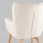 Белое кресло на ножках из массива CORDELIA варинант исполнения - 6 | Loft Concept в Грозном