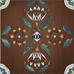 Плитка с узором Васильки 2 варинант исполнения - 1 | Loft Concept в Грозном