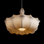 Подвесной светильник с белым фигурным абажуром и мягкими волнистыми краями Cloud Motion  варинант исполнения - 12 | Loft Concept в Грозном