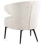 Современное мягкое кресло на металлических ножках Rakush Milk варинант исполнения - 4 | Loft Concept в Грозном