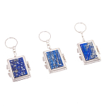 Зеркало брелок складное двухстороннее из натурального камня Лазурит Stone Mirrors варинант исполнения - 4 | Loft Concept в Грозном