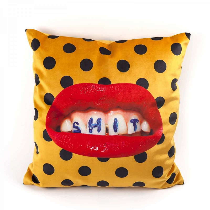 Подушка Seletti Cushion Shit Toiletpaper Желтый Подушка Seletti Cushion Shit Toiletpaper Желтый в Грозном | Loft Concept