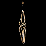 Подвесной светильник с декоративными элементами в виде кристаллов Smooth Shine варинант исполнения - 1 | Loft Concept в Грозном