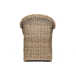 Кресло из ротанга с подушкой Nest бежево-серое варинант исполнения - 4 | Loft Concept в Грозном