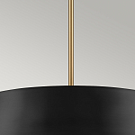 Подвесной светильник с конусовидным металлическим абажуром черного цвета Kichler варинант исполнения - 14 | Loft Concept в Грозном