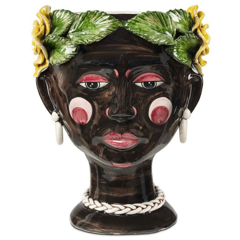 Ваза Vase Selva Unique Piece Коричневый Зеленый Желтый Ваза Vase Selva Unique Piece Коричневый Зеленый Желтый в Грозном | Loft Concept