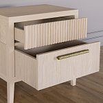 Прикроватная Тумбочка Primo с двумя ящиками Светлый дуб варинант исполнения - 6 | Loft Concept в Грозном