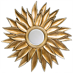 Зеркало-солнце с золотыми с лучами Rays of Peace варинант исполнения - 1 | Loft Concept в Грозном