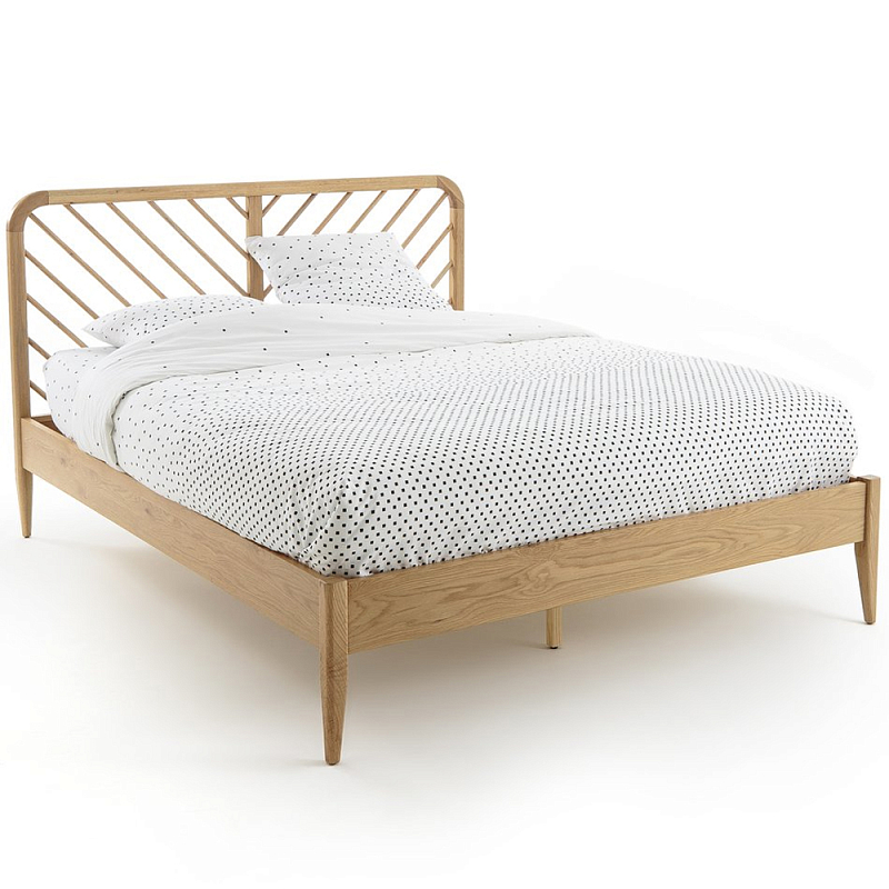 Кровать из массива дуба Reyer Oak Bed Светлый дуб Кровать из массива дуба Reyer Oak Bed Светлый дуб в Грозном | Loft Concept