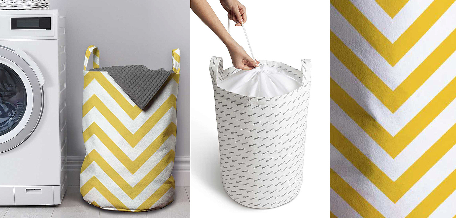 Корзина Mustard Chevron Basket Корзина Mustard Chevron Basket - Loft-Concept в Грозном