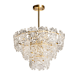 Люстра многоярусная с объемными прозрачными цветами Hanging Flowers варинант исполнения - 2 | Loft Concept в Грозном