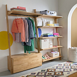 Корзина для белья из ткани букле Boucle Organizers Round варинант исполнения - 4 | Loft Concept в Грозном